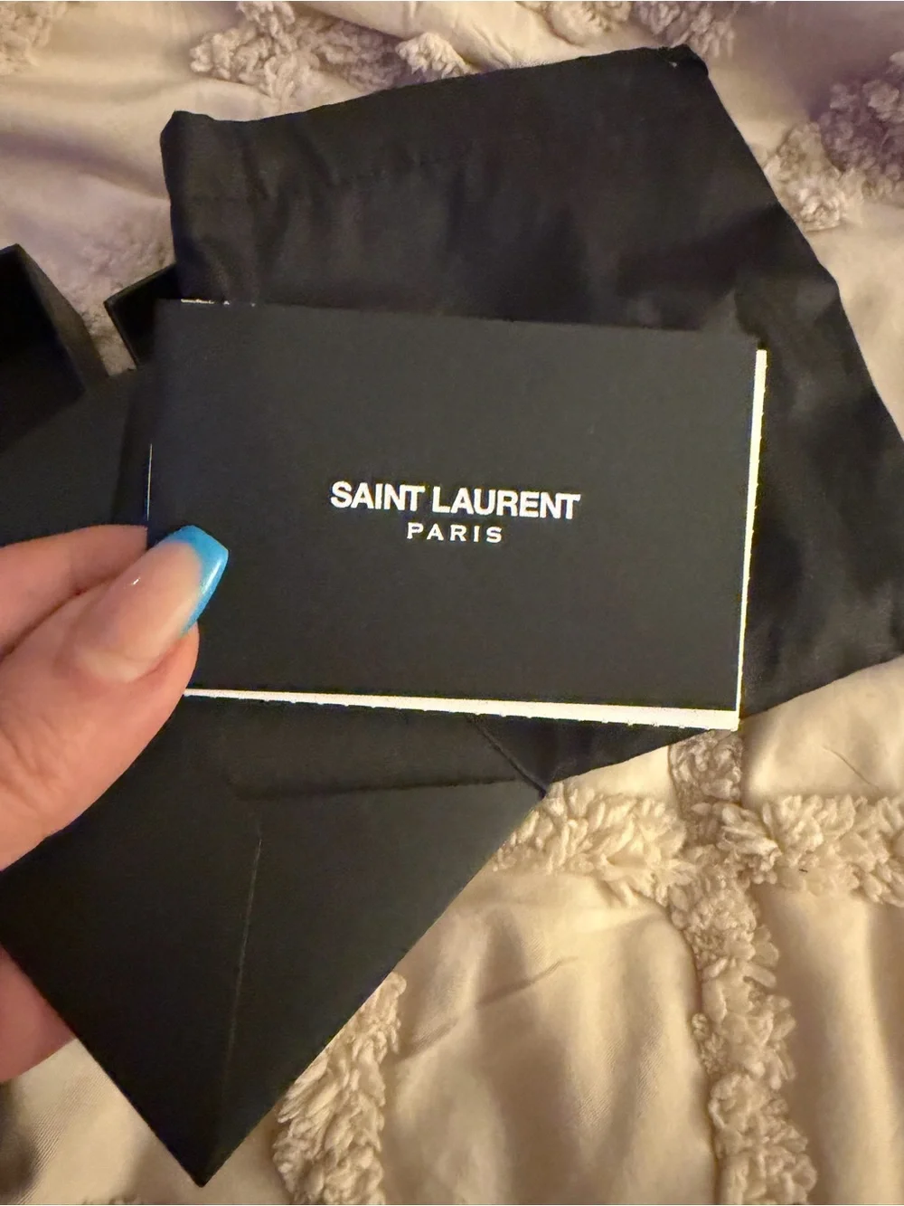 Saint Laurent Crocodile Card Holder NEW with box, dust bag, authenticity card